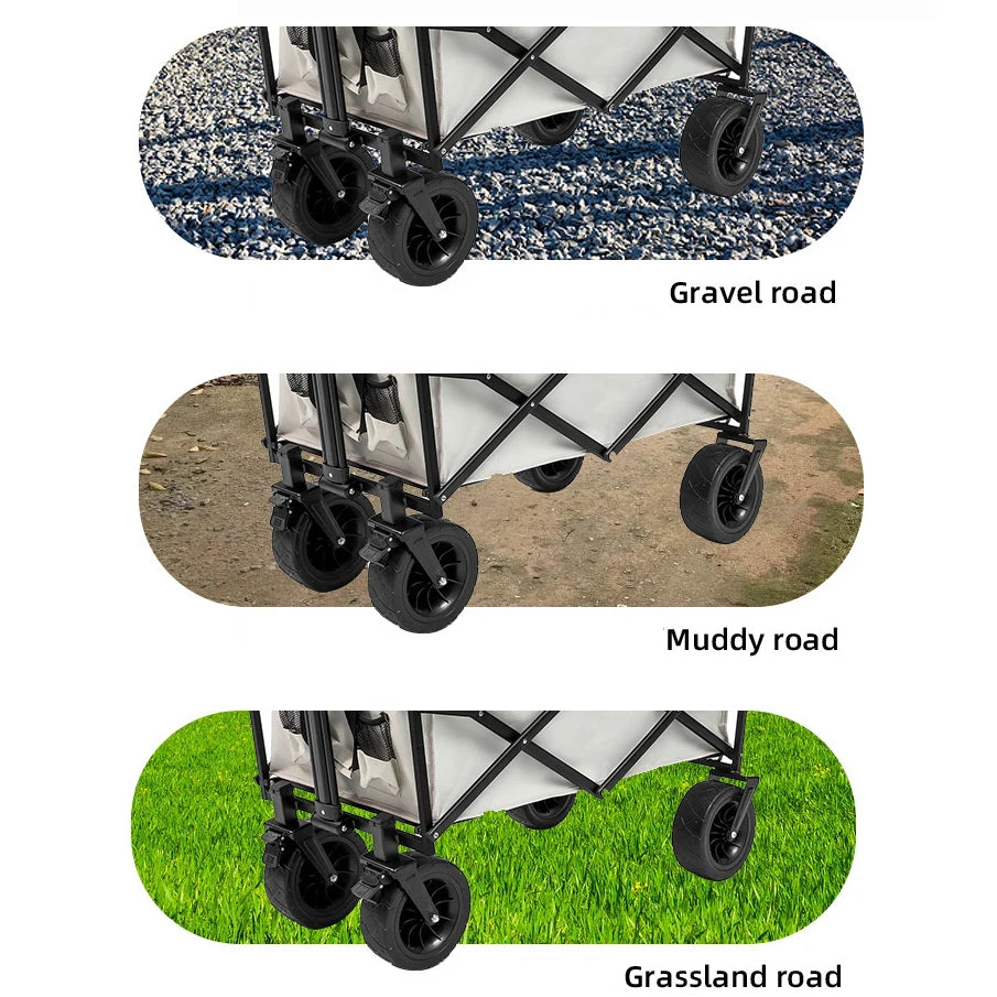 Foldable Camping Cart Garden Outdoor Carts