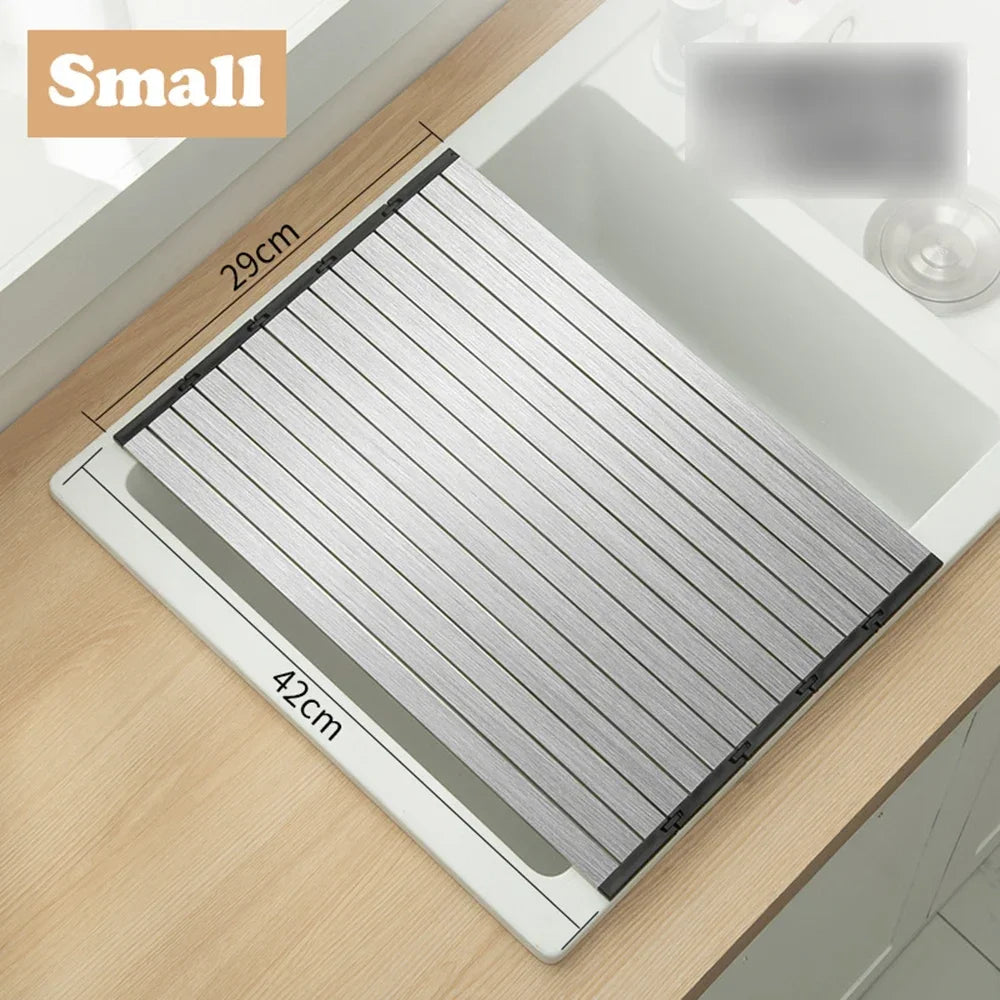 304 Stainless Draining Basket Sink Chopping Board Multifunctional Folding Cutting Board Sink Washbasin Chopping Board Drain Rack