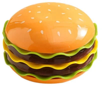 Stackable Hamburger Plate Set Mini Dinner Plate Funny Sauce Containers Seasoning Bowls Sauce Bowls Table Decor