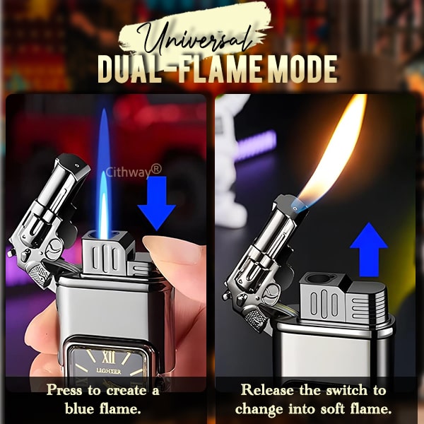 Cithway® Windproof Dual-Flame Vintage Watch Lighter