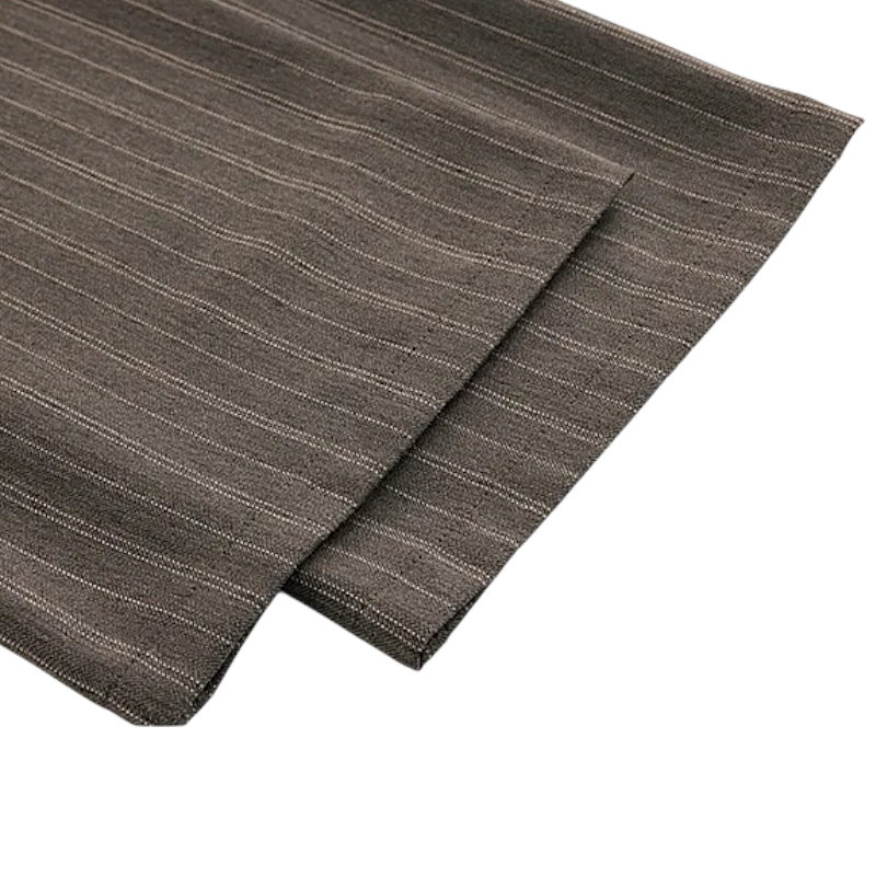 Pinstripe pleated pants