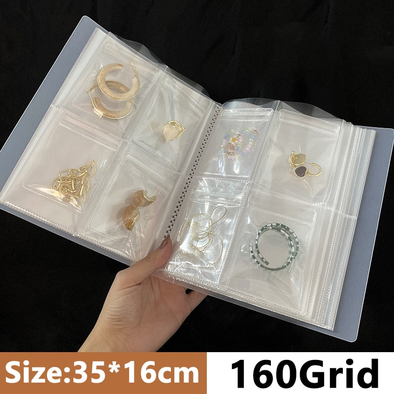 Jewelry Storage Bag Desktop Drawer Organizer Transparent Necklace Bracelet Ring Holder Jewelry Organizer Boxes