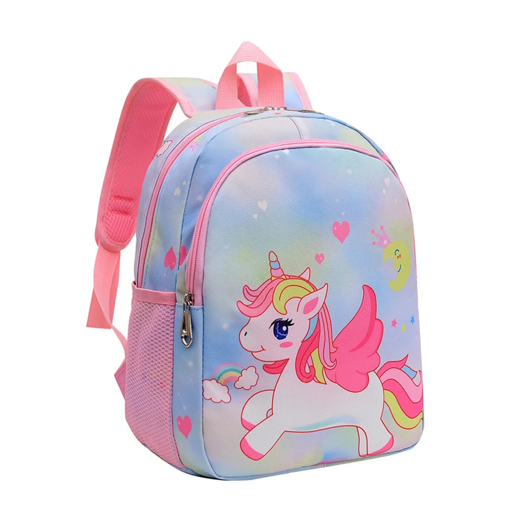 Children Backpack Cartoon Unicorn Pattern Baby Cute Kindergarten Schoolbag Waterproof Kids Bags Boys Girls Backpacks