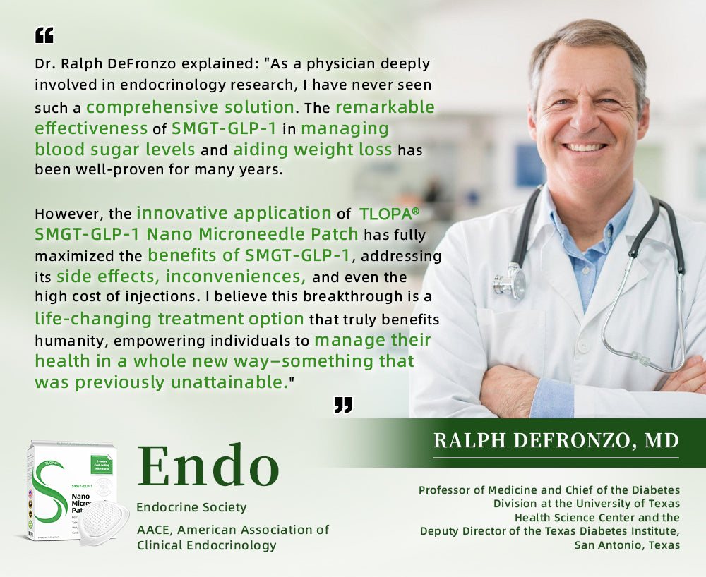 [See results in 7 days]💐𝗧𝗟𝗢𝗣𝗔® SMGT-GLP-1 Nano Microneedle Patch (Painless, long-lasting, addressing diabetes, obesity, and cardiovascular diseases)💐