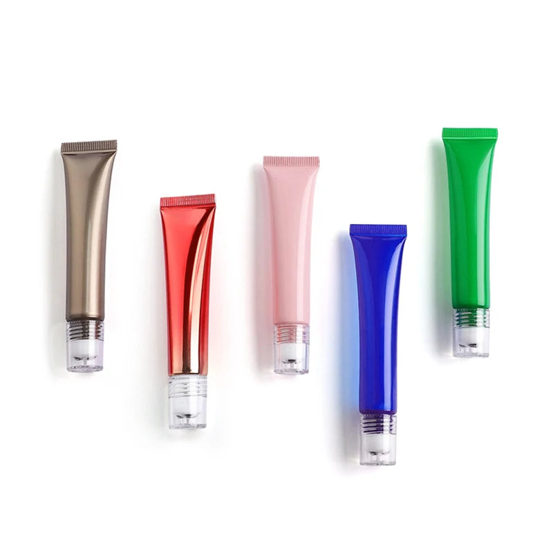 1Pcs 20 ML Essential Oil Bottles Roll on Stainless Steel Roller Ball Massage Eye Cream Perfume Refillable Empty Bottle Container