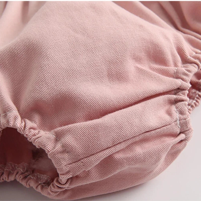 Sweet Candy Color Baby Bloomers Summer Cozy Cotton Infant Baby Shorts for Toddler Girls Clothing Children Short Pants 0-3 Years