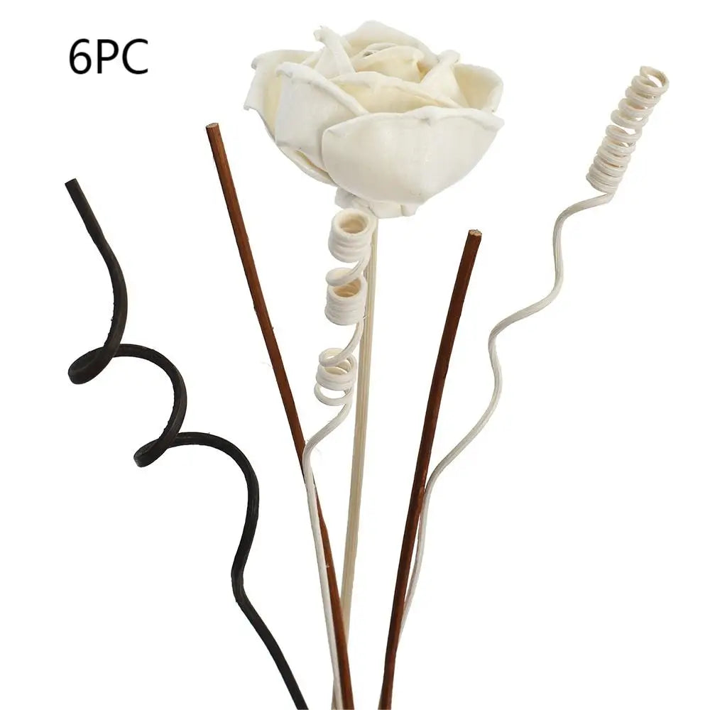 Rose flower Rattan Sticks Fireless Fragrances Reed Diffuser Stick Ornaments Home Decor