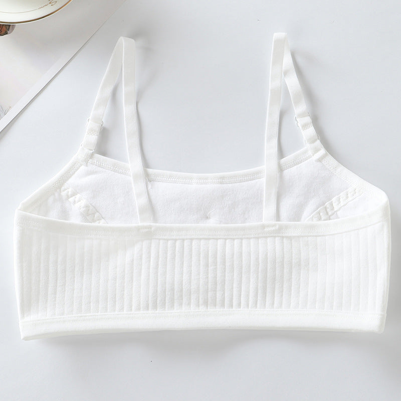 Underwear for female students growth period cotton camisole lingerie for girls adjustable top top junior high school bra