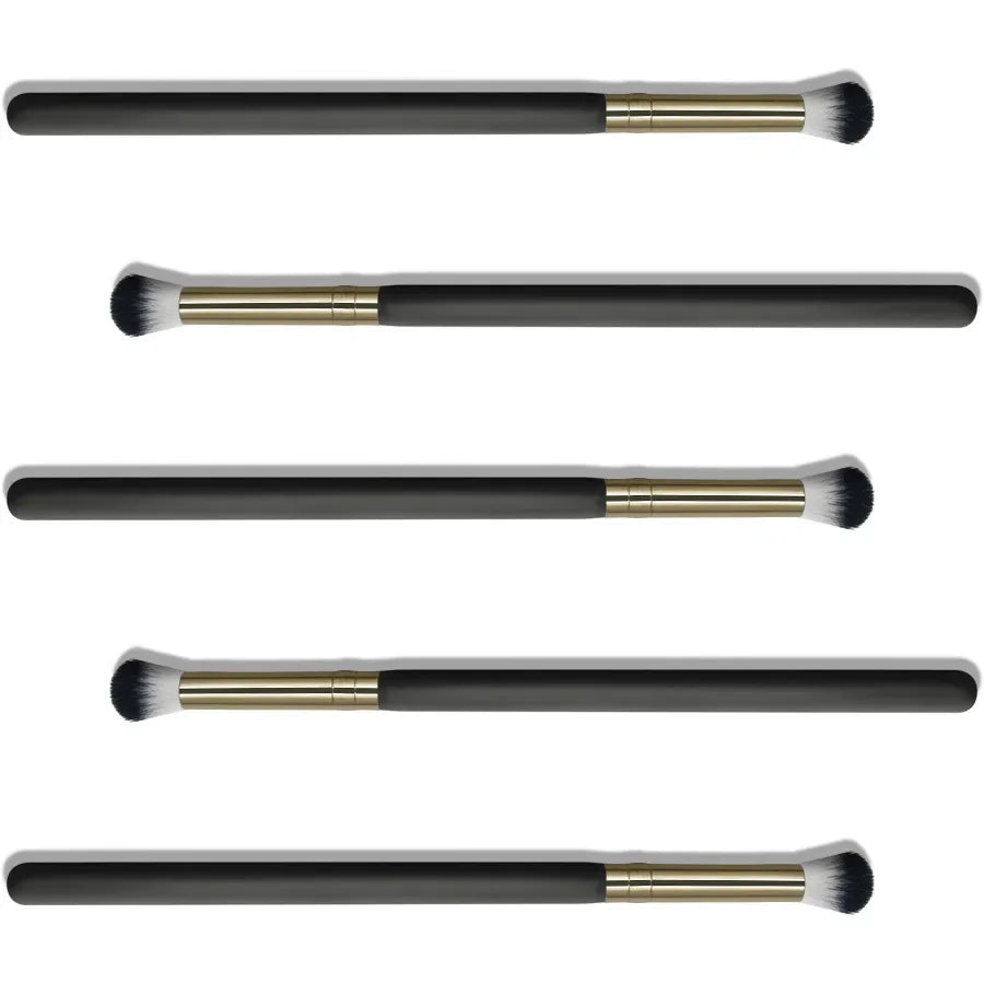 1 Pcs Soft Hair Eye Shadow Brush Black Gold Tube Double Hair Eye Smudge Brush Makeup Brush Makeup Tools Beauty Cosmetics