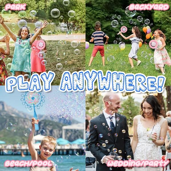 Fun Windmill Bubble Wand Set