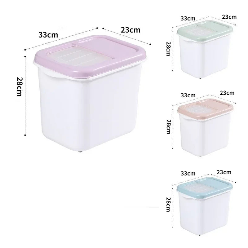 Pet Food Cat Food Storage Bucket Dog Food Sealed Bucket Cat Storage Box Can Moisture-proof 10KG Large Capacity Pet Supplies