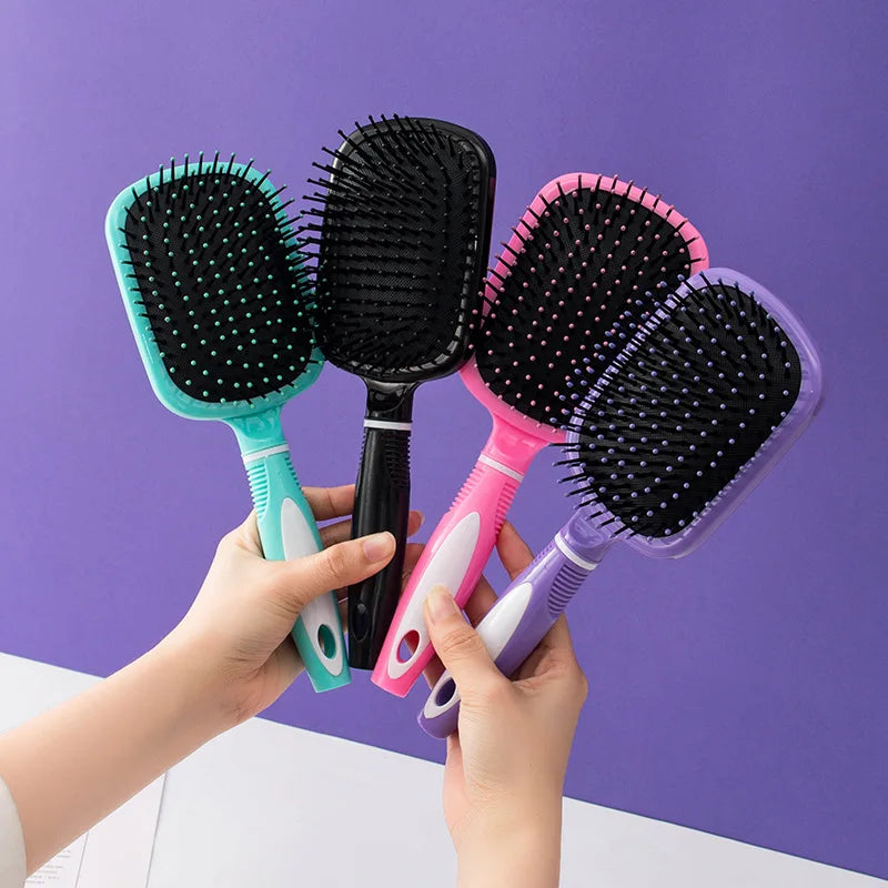 Hot Sale New Design Detangling Hair Brush with Mirror for Women Makeup Tool Scalp Massage Hairbrush Anti-Static Cushion Comb