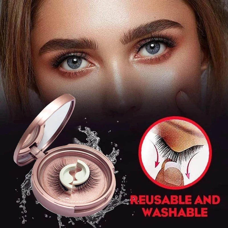 Reusable Self-Adhesive False Eyelash No or Eyeliner Needed Eyelashes Gift