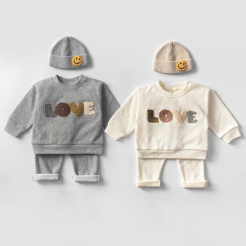 Baby Clothes Sets Infant Spring Autumn Kids Outfits Baby Hoodie Sweatshirt Suit Children Cotton Tops + Pants Baby Clothing Set