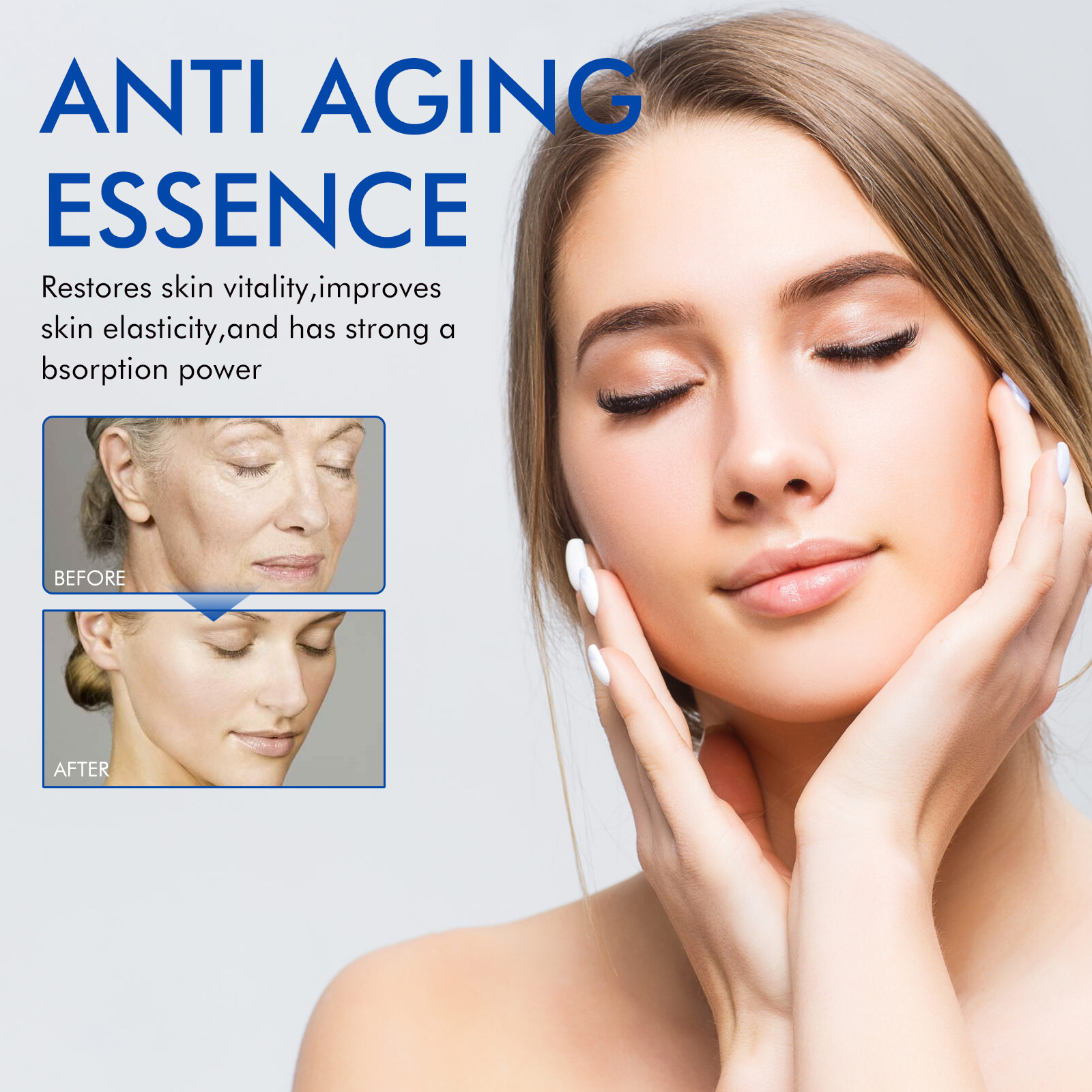 Face Serum, liquid serum, Intensely firms skin, smoothes wrinkles and fine lines