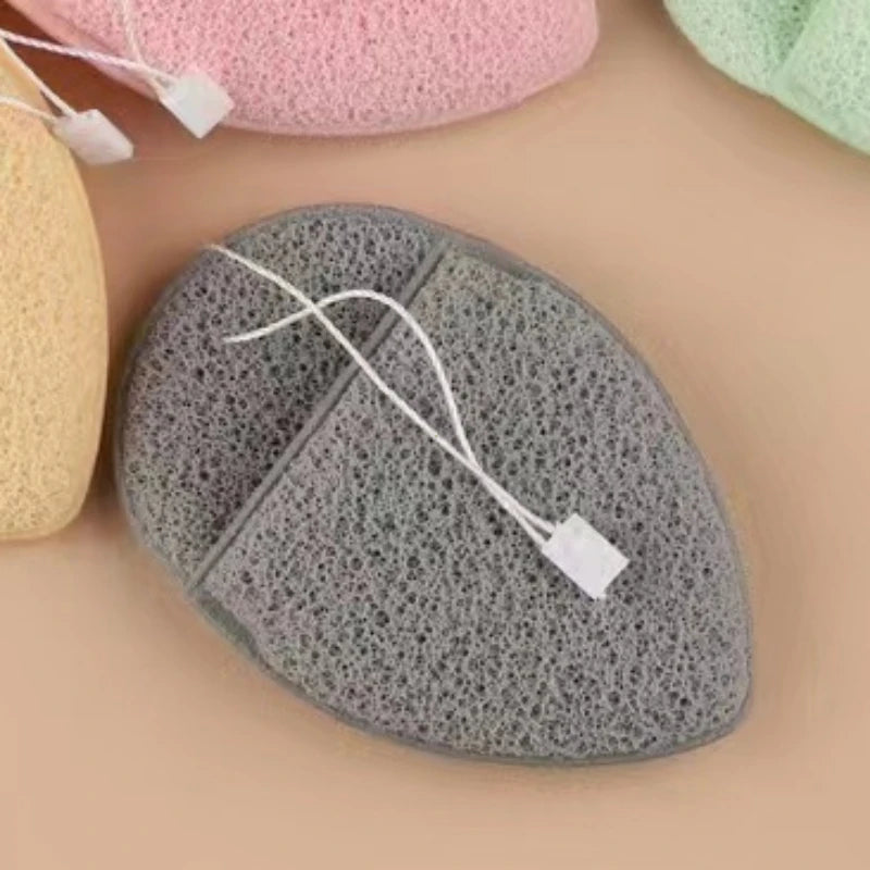 Natural Exfoliating Face Wash Cleansing Puff Flutter Sponge Deep Remover To Black Headband Cosmetic Sponges Facial Clean Tool