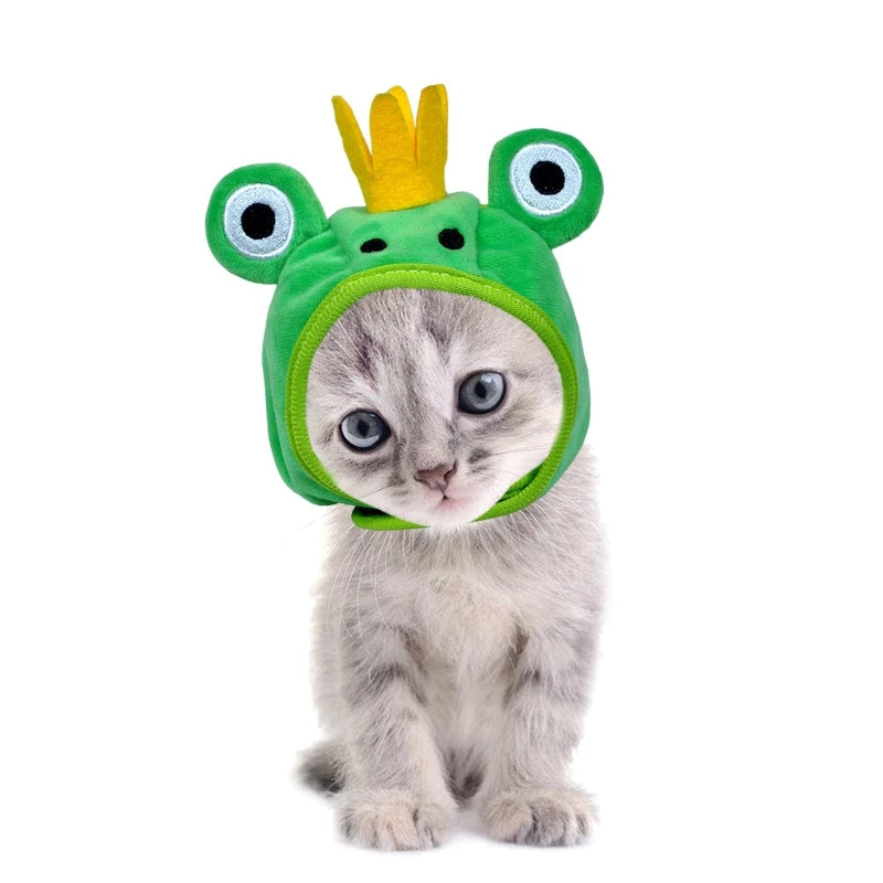 Pet Plush Hat Cute Cartoon Frog Lobster Crab Cloud Shape Soft Comfortable Costume Accessories Safe Materials