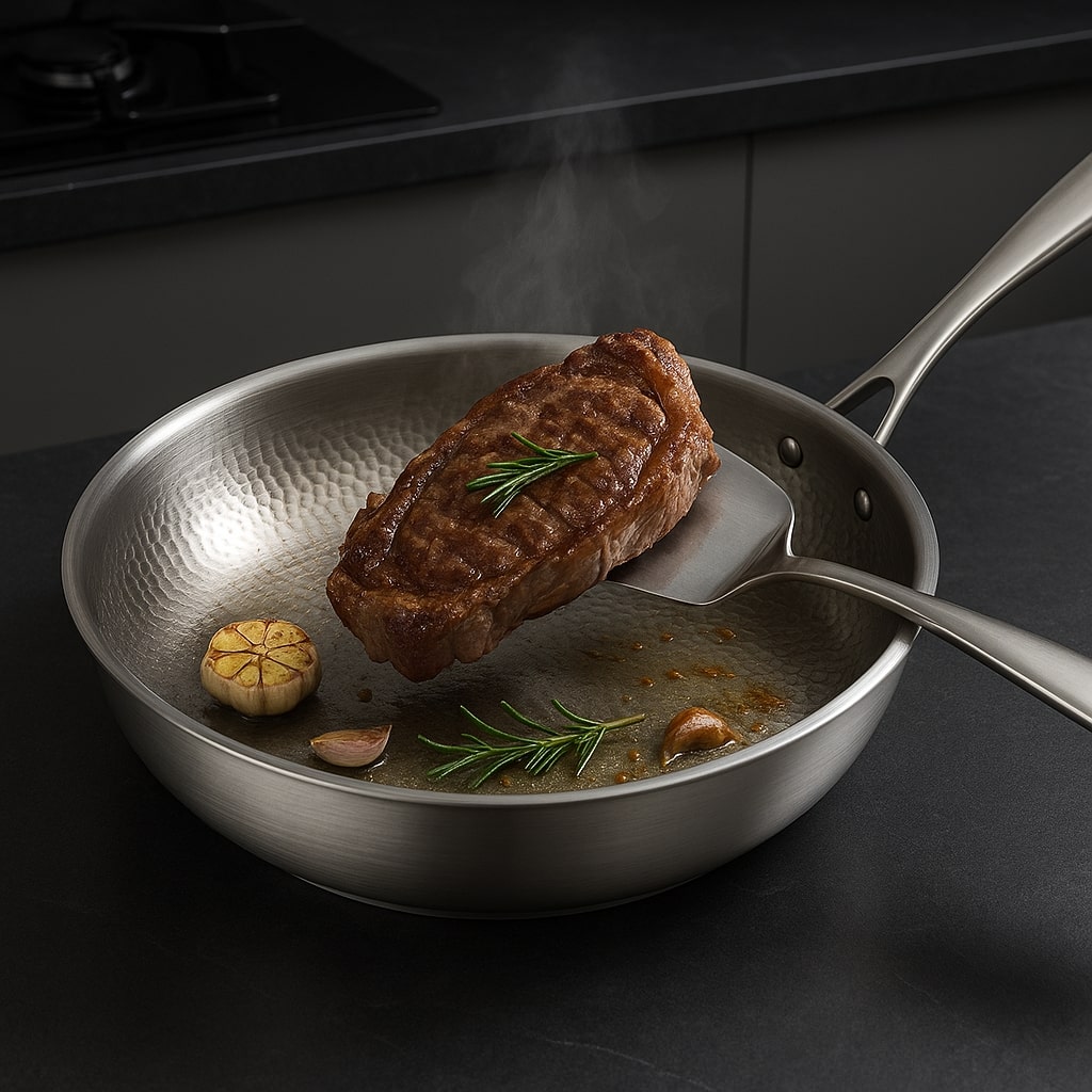 Pan for Induction & Gas | Uncoated Titanium Pan