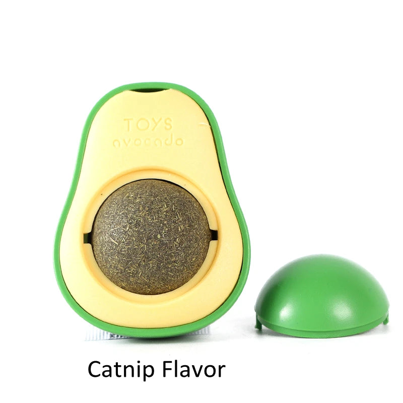 Avocado Shape Cat Toys Gatos Catnip Mint Interactive Ball Mascotas Pet Accessories Companion Bionic Fun Healthy Gut