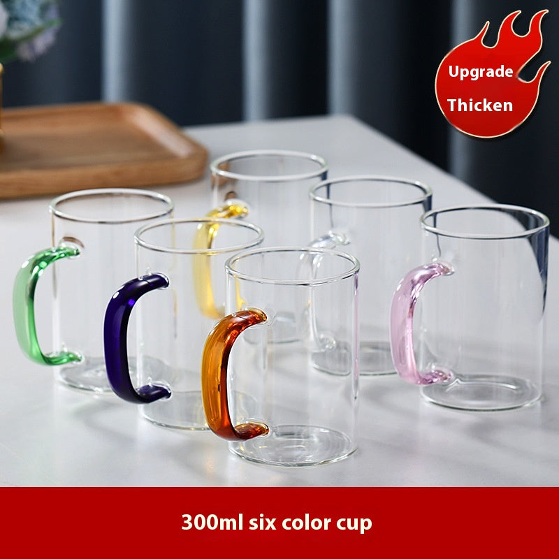 Glass Handle Water Cup Household Heat-resistant Breakfast Cup