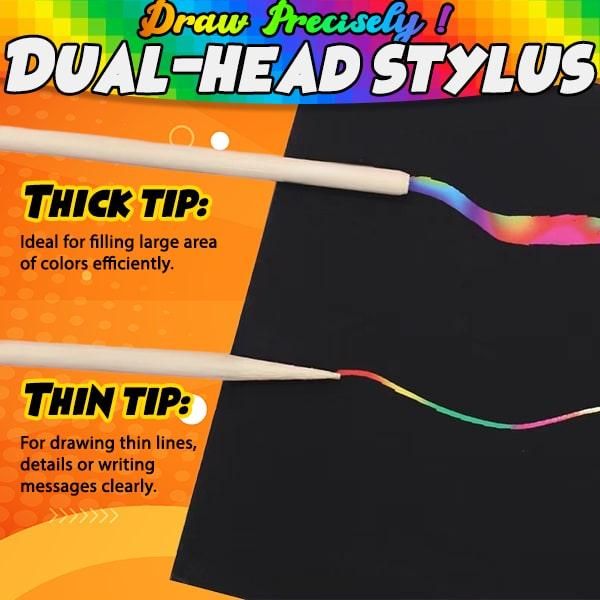 Free-Drawing Rainbow Magic Scratch Art Book