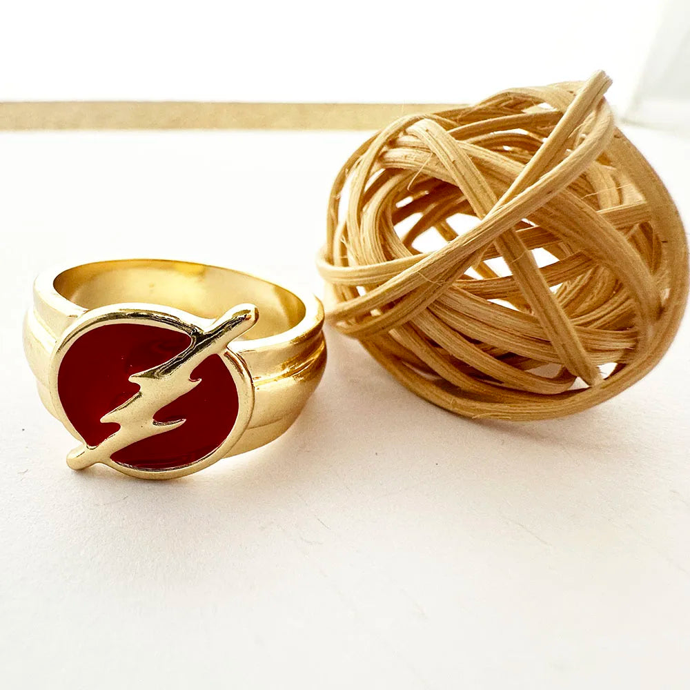 JYYH Superhero Flash Ring Lightening Metal Jewelry Exclusive Design Available for Wholesale