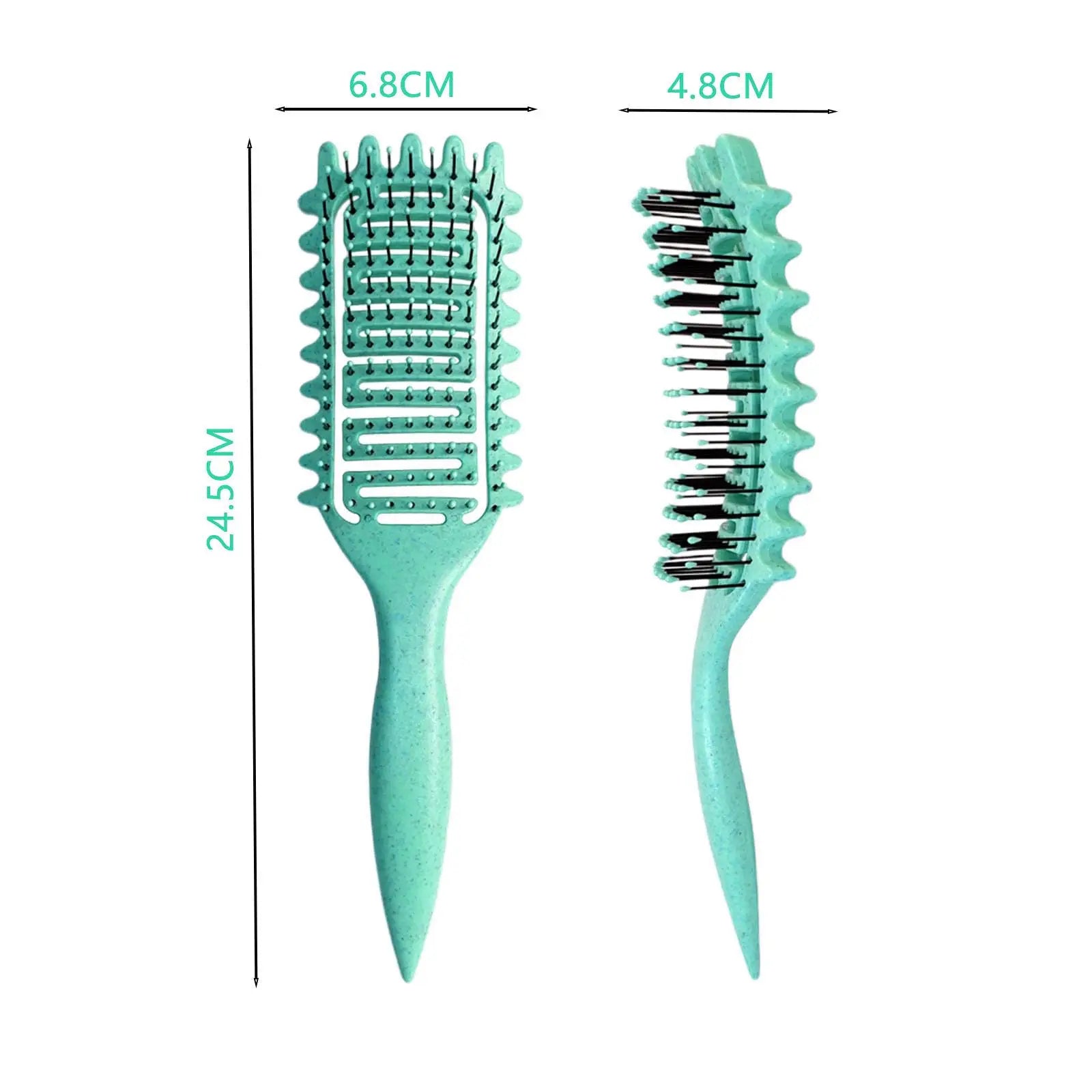 Curly Hair Brush Hollow out Curl Define Styling Brush Beard Comb Styling Detangling Brush Multi-purpose Home Styling Tools