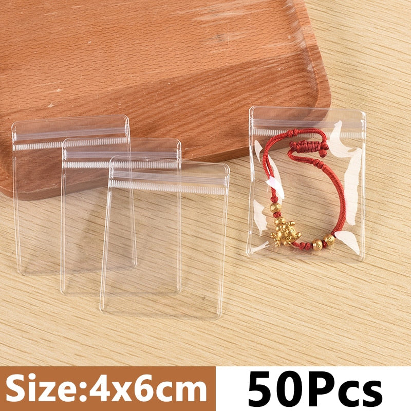 Jewelry Storage Bag Desktop Drawer Organizer Transparent Necklace Bracelet Ring Holder Jewelry Organizer Boxes