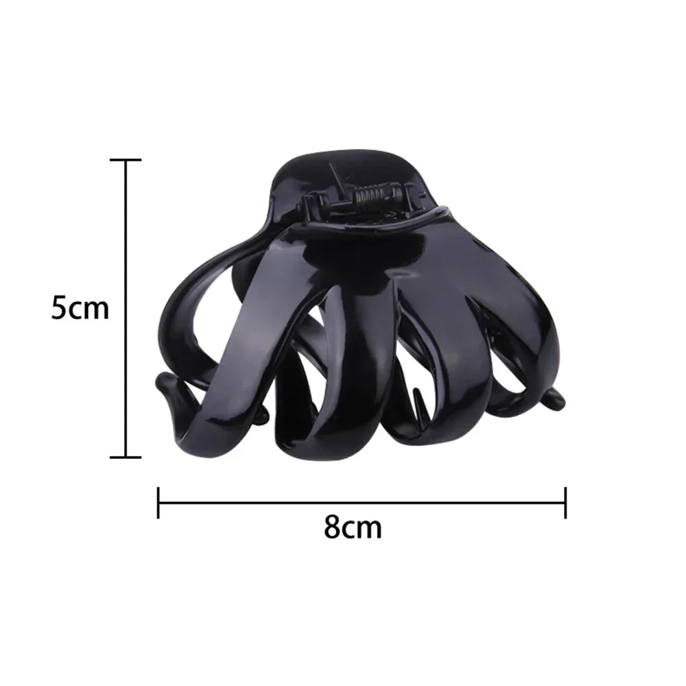 Laides Designer Octopus Hair Catch Plastic Large Spring Clip Hair Claw Clips for Women Girl Hair Accessories Headwear