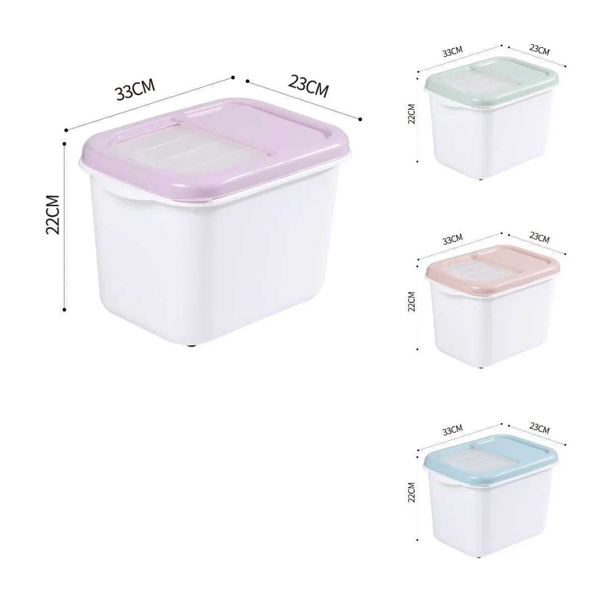 Pet Food Cat Food Storage Bucket Dog Food Sealed Bucket Cat Storage Box Can Moisture-proof 10KG Large Capacity Pet Supplies