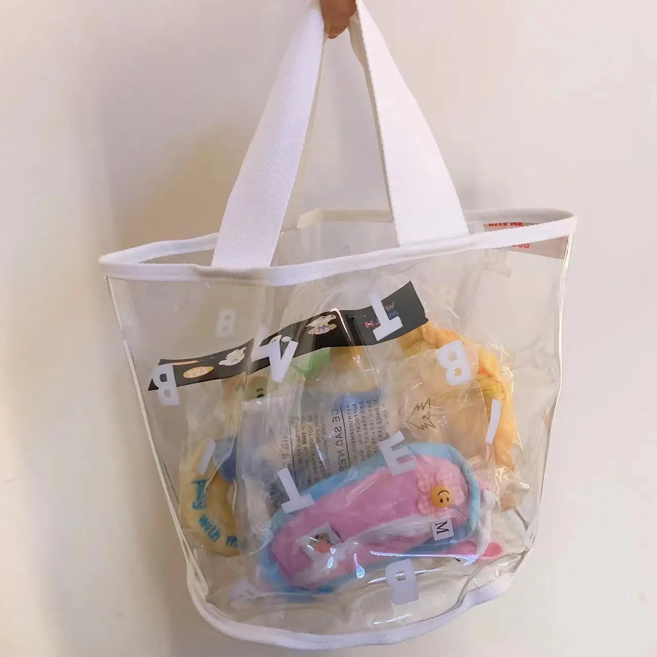 Ins PVC Thickened Toy Storage Basket Pet Supplies Storage Bag Snacks Toys Sundries Portable Storage Box Pets Cat Toys Storage