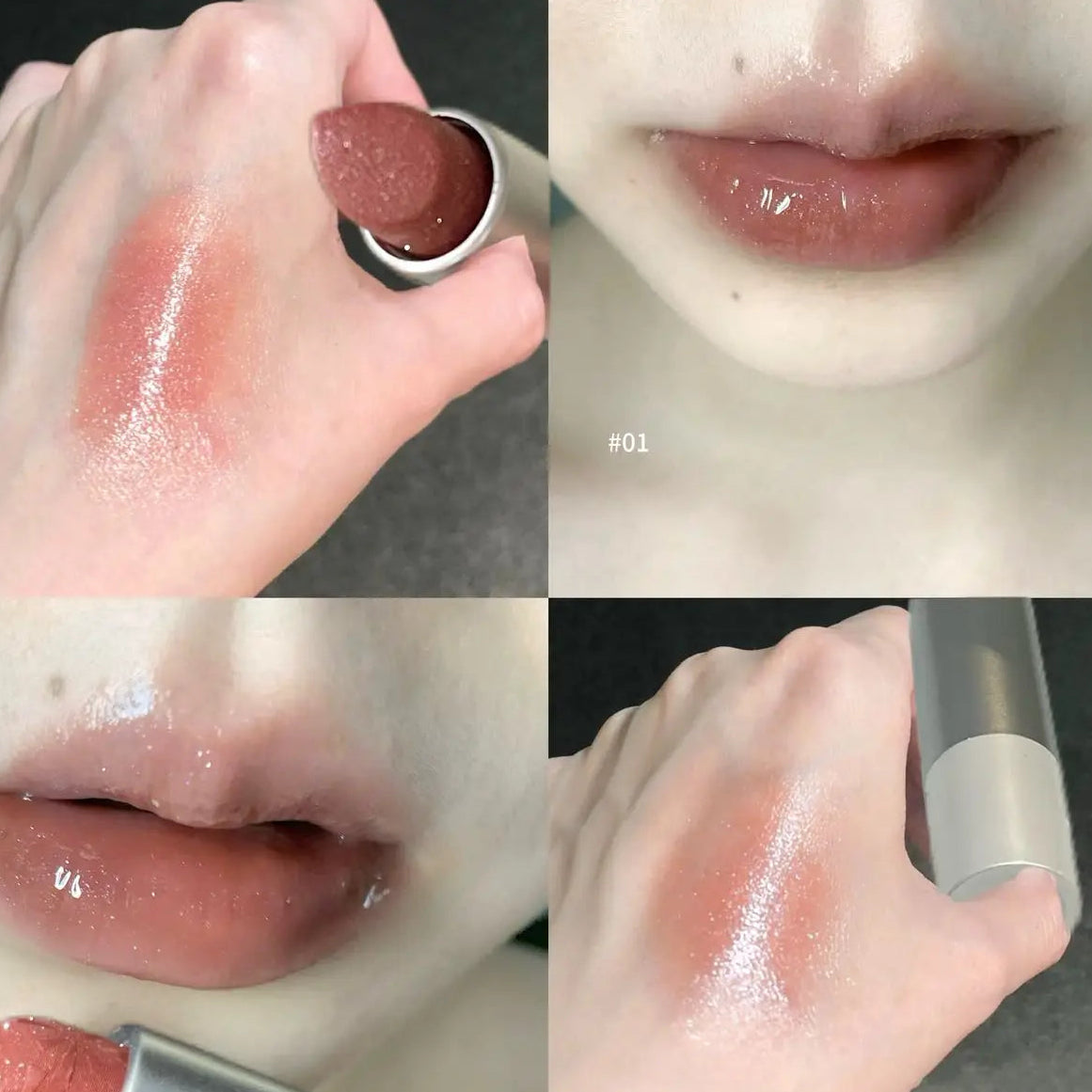 Silky Shimmer Lip Gloss High-Pigment Shine Hydrating Non-Sticky Long-Lasting Transfer-Proof Glossy Lip Makeup Daily