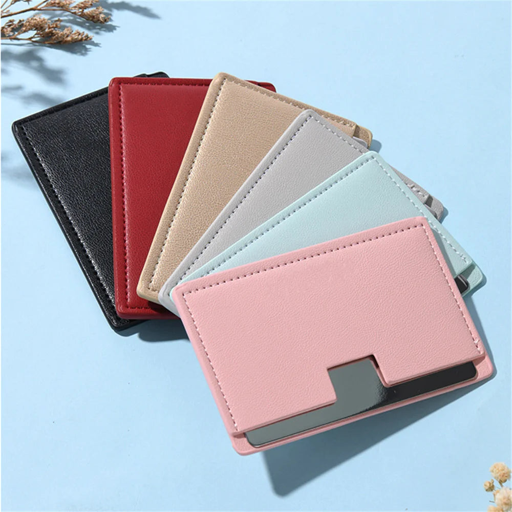 Stainless Steel Card Cosmetics Mirror Portable Mini Unbreakable Makeup Mirror Shatter Proof Pocket Go Out Pocket Mirror