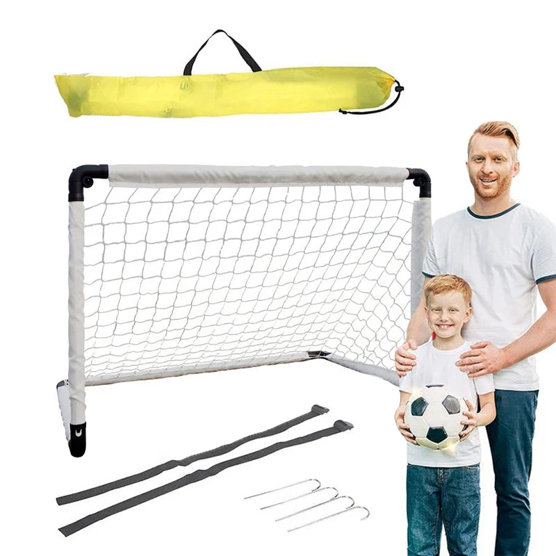 Portable Folding Youth Soccer Goal Installation-free Kid Football Goal Net