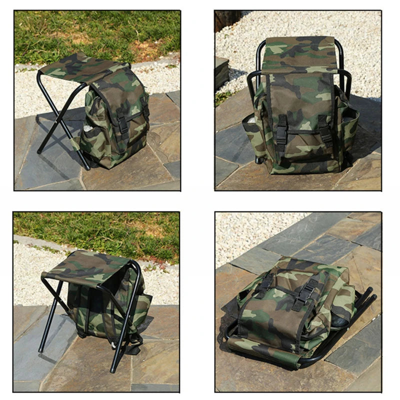 Backpack Cooling Chair Portable Folding Seat Stool