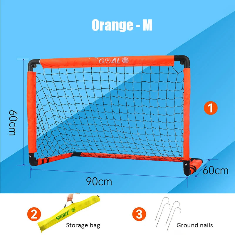 Portable Folding Youth Soccer Goal Installation-free Kid Football Goal Net