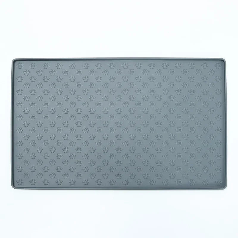 Waterproof non slip pet meal mat Dog Cat Food Pad Cat claw shaped Fashionable pet Mats Pets Drinking Feeding Silicone Placemat