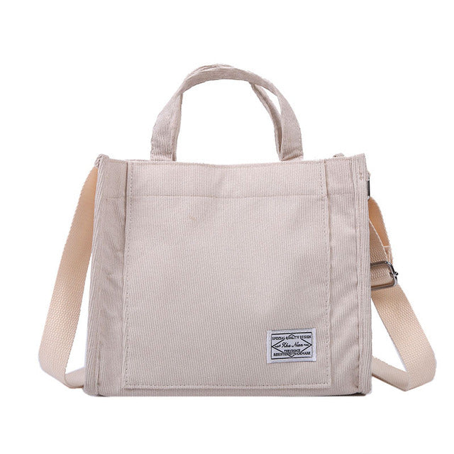 Luxury Designer Handbag Corduroy Ladies Bag New Trend Single Shoulder Bag Solid Color Buckle Messenger Bag Small Square Bag
