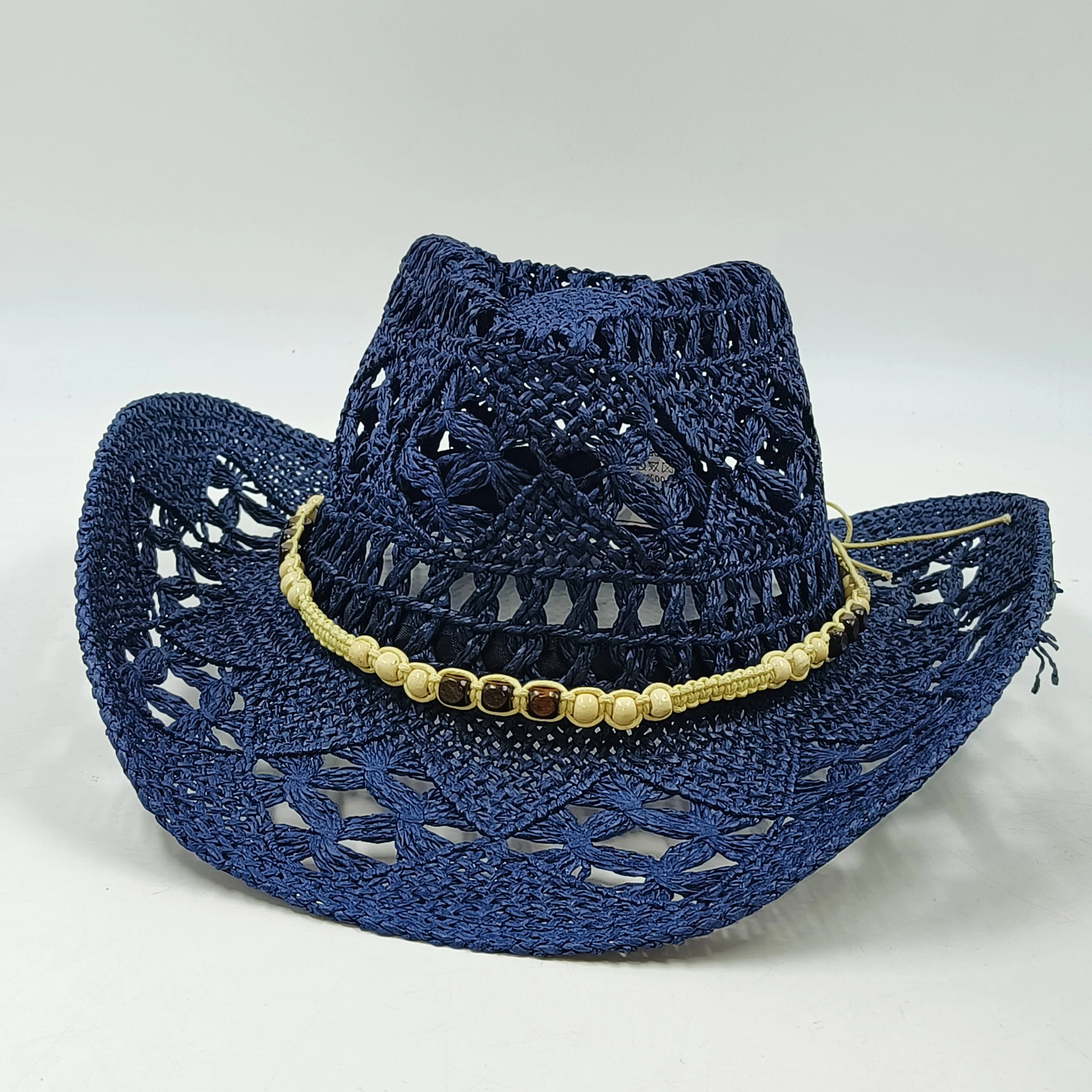 Western Cowboy Straw hat women Fashion Large Brim straw hat Party Outdoor summer cowboy Sunshade Jazz Hat sombrero vaquero hombr