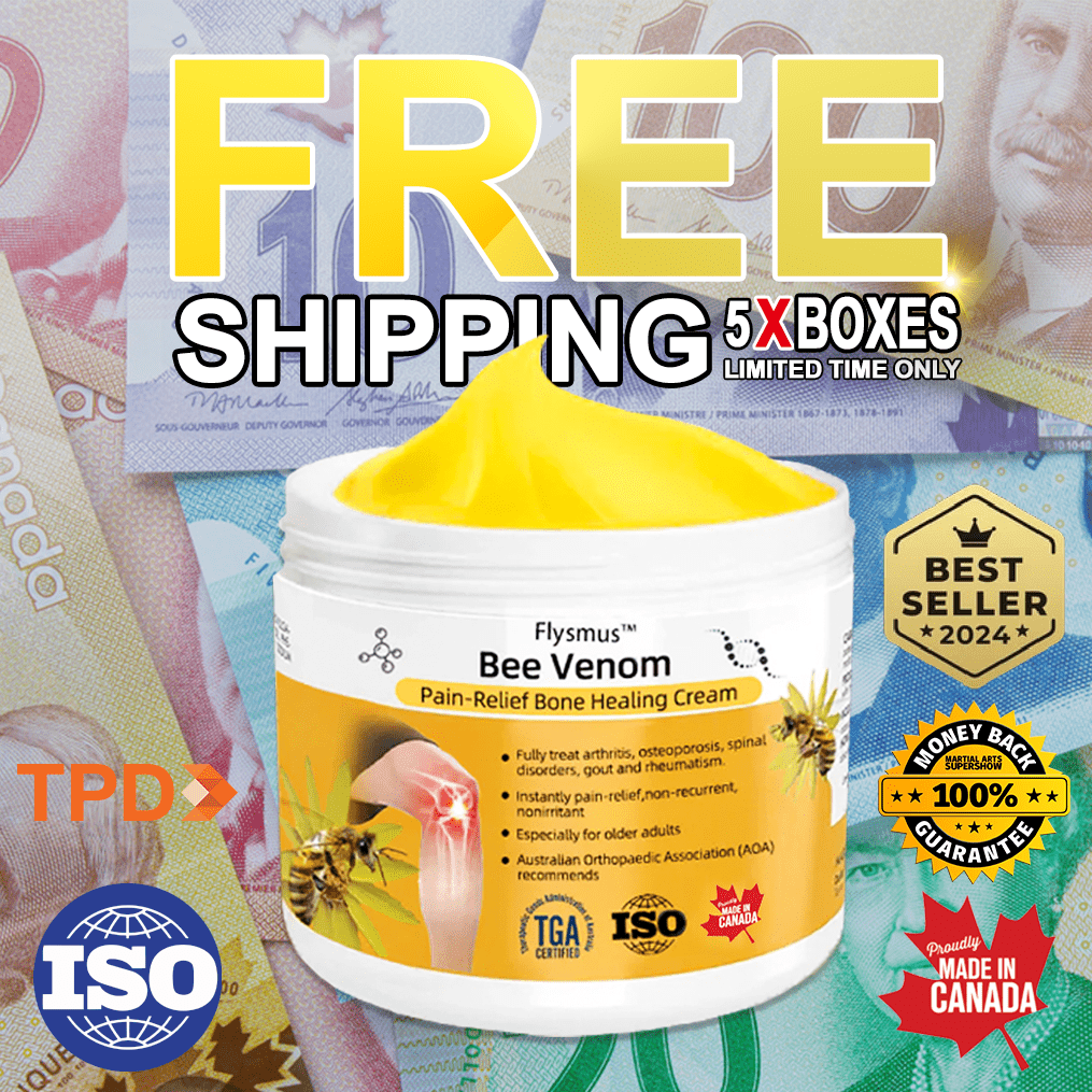 Flysmus™ Bee Venom Pain-Relief Bone Healing Cream(𝑷𝒓𝒐𝒗𝒊𝒅𝒆𝒔 𝒑𝒂𝒊𝒏 𝒆𝒍𝒊𝒎𝒊𝒏𝒂𝒕𝒆 𝒇𝒐𝒓 𝑨𝒓𝒕𝒉𝒓𝒊𝒕𝒊𝒔, 𝑴𝒖𝒔𝒄𝒍𝒆, 𝑩𝒂𝒄𝒌 𝑷𝒂𝒊𝒏, 𝑲𝒏𝒆𝒆𝒔, 𝑩𝒂𝒄𝒌, 𝑺𝒉𝒐𝒖𝒍𝒅𝒆𝒓𝒔, 𝑯𝒊𝒑𝒔, 𝑾𝒓𝒊𝒔𝒕𝒔, 𝑯𝒂𝒏𝒅𝒔)🏆