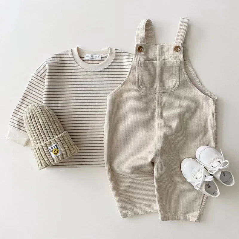 2023 Spring New Baby Boy Trousers Solid Infant Overalls For Boys Girls Clothes Kids Casual Loose Pants