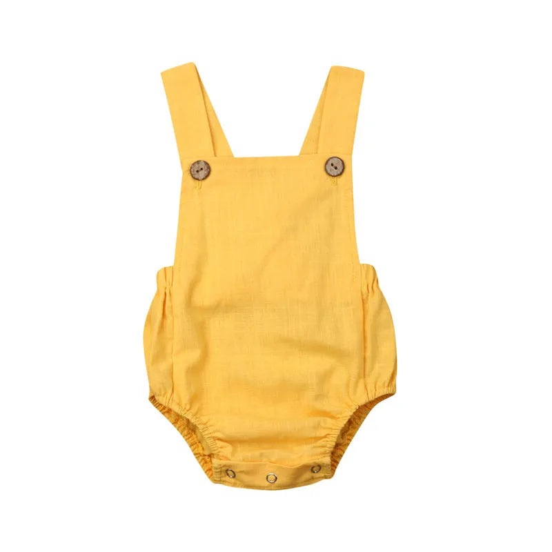 0-3Y Newborn Kids Bodysuit Baby Boy Girl Clothes Jumpsuit Sunsuit Outfits Soild Children's Clothes Baby Summer Clothing