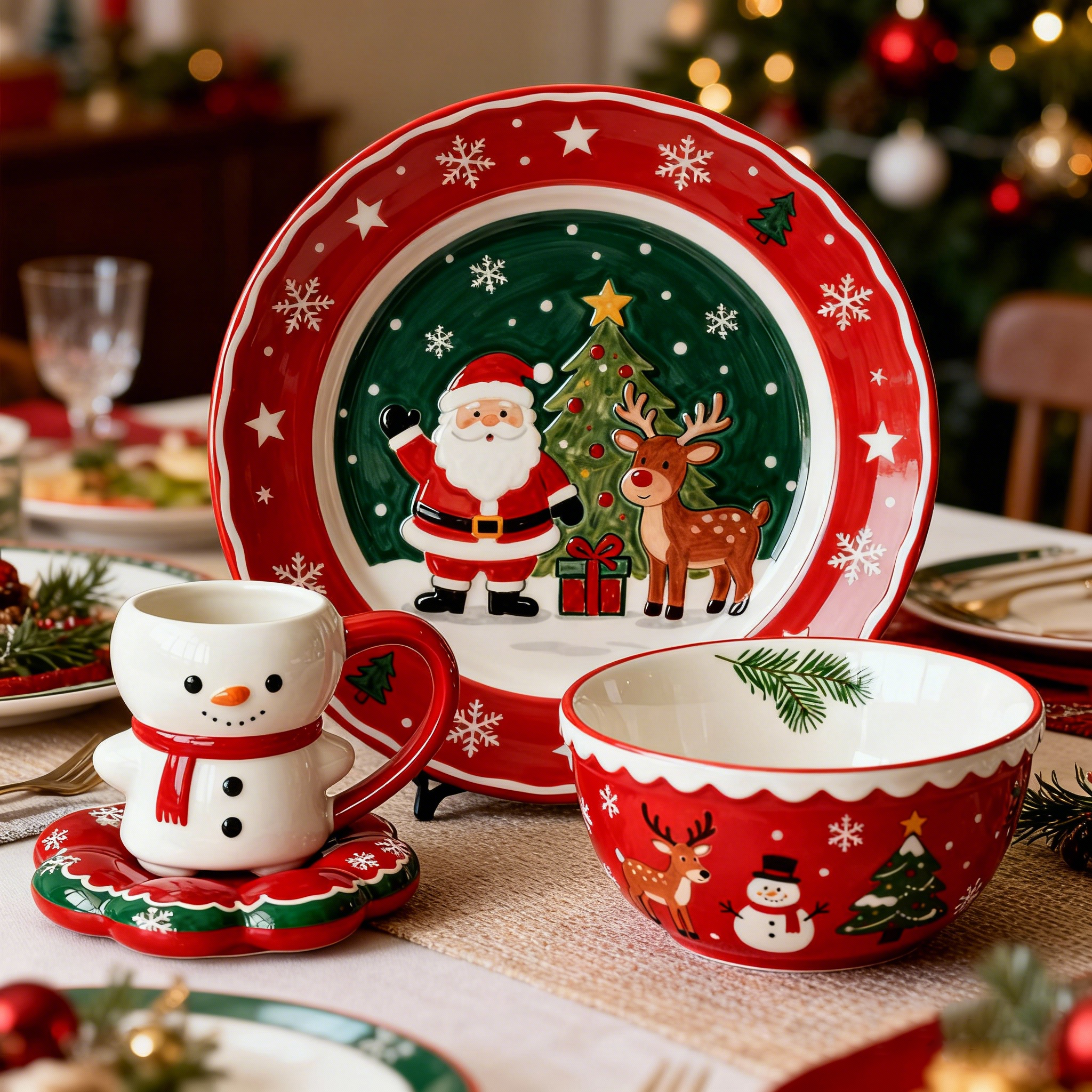 Holiday Cheer Ceramic Bowl