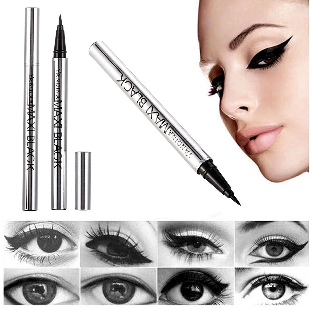 Ultimate Black Long Lasting Eye Liner Pencil Waterproof Eyeliner Smudge-Proof Cosmetic Beauty Makeup Liquid Delineador