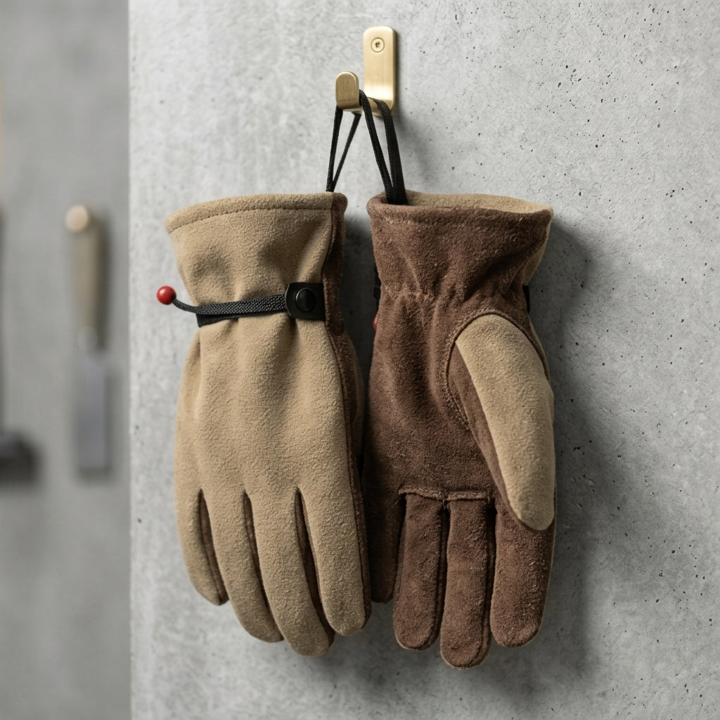 Heavy-Duty Suede Leather Utility Gloves