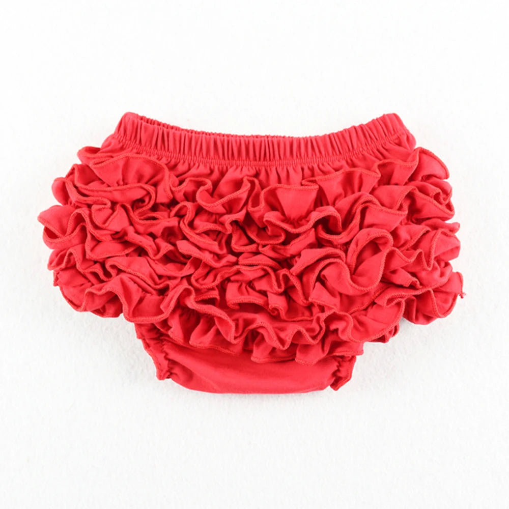 Baby Cotton Ruffle Bloomers shorts Cute Baby Diaper Cover Newborn Candy Shorts Toddler fashion Summer Soft Pants Ruffle Bloomers