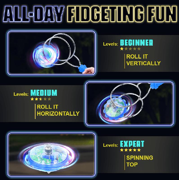 LED Magnetic Gyro Wheel