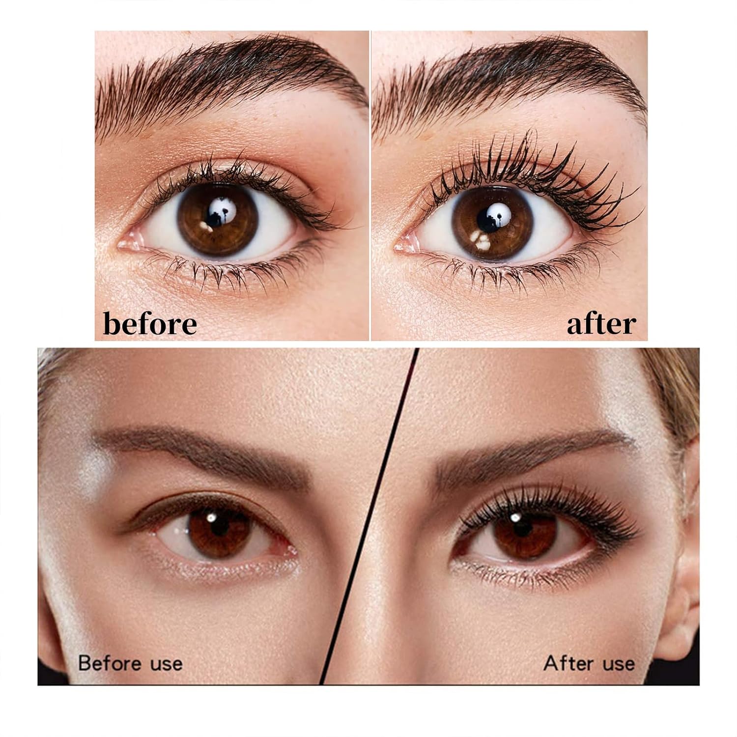 Facelove Mascara, Facelove Mascara for Mature Lashes, Waterproof Lengthening & Volumizing Mascaras, Thickening Softer Fuller Lashes, Thickening Eye Makeup