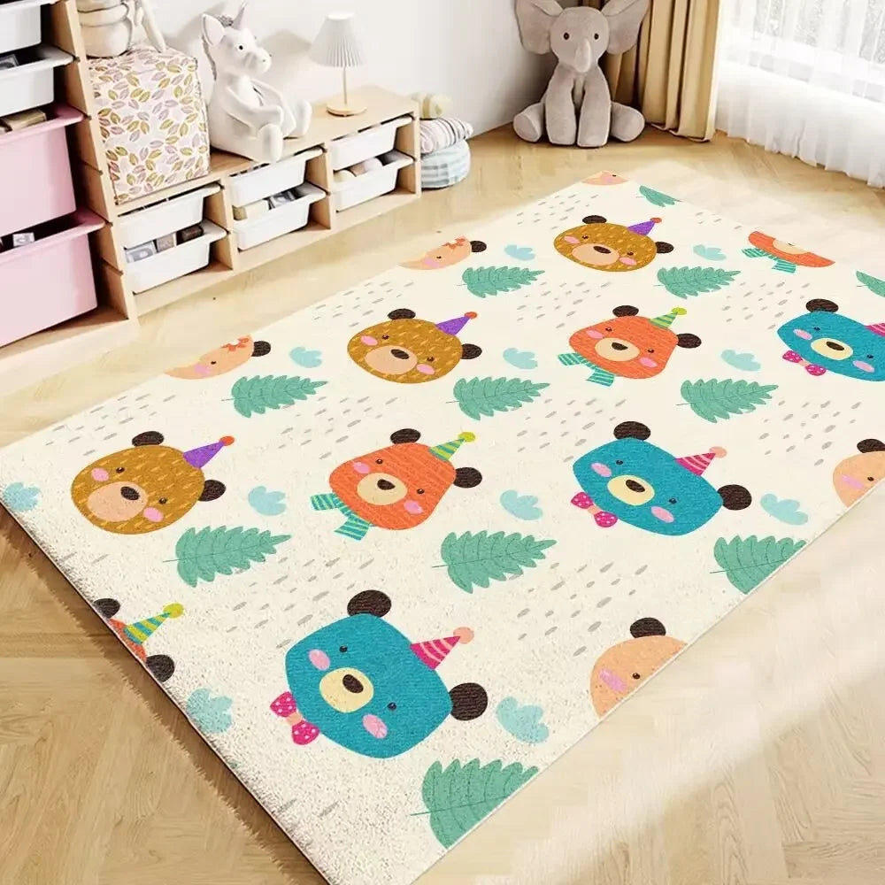 Living room cartoon carpet children's room carpet imitation cashmere bed mat