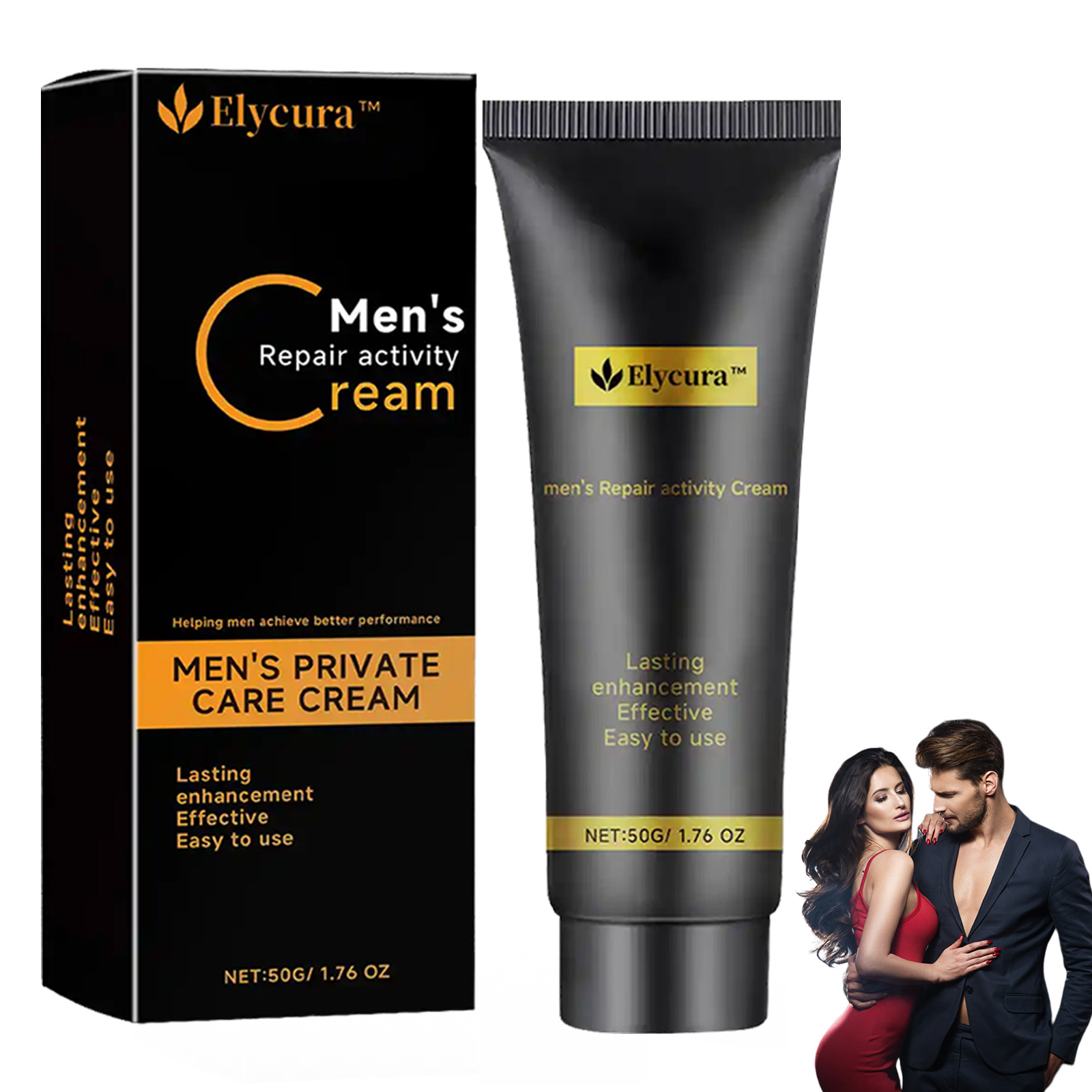 Elycura Mens Intimate Cream, Advanced Skin Body Butter for Men, Elycura Men's Repair Activity Cream, Restore Vitality, Regain Confidence